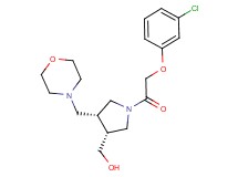 [(3R*,4R*)-1-[(3-chlorophenoxy)acetyl]-4-(morpholin-4-ylmethyl)pyrrolidin-3-yl]methanol