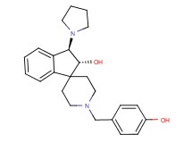 rel-(2R,3R)-1'-(4-hydroxybenzyl)-3-(1-pyrrolidinyl)-2,3-dihydrospiro[indene-1,4'-piperidin]-2-ol bis(trifluoroacetate) (salt)