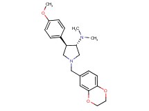 (3S*,4R*)-1-(2,3-dihydro-1,4-benzodioxin-6-ylmethyl)-4-(4-methoxyphenyl)-N,N-dimethyl-3-pyrrolidinamine