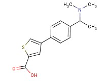 4-{4-[1-(dimethylamino)ethyl]phenyl}thiophene-2-carboxylic acid
