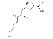 N-[(2-isopropyl-1,3-thiazol-4-yl)methyl]-N-methyl-2-(propylthio)acetamide