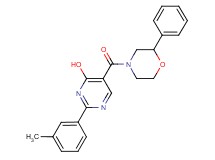 2-(3-methylphenyl)-5-[(2-phenylmorpholin-4-yl)carbonyl]pyrimidin-4-ol