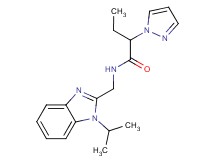 N-[(1-isopropyl-1H-benzimidazol-2-yl)methyl]-2-(1H-pyrazol-1-yl)butanamide