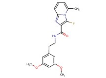 N-[2-(3,5-dimethoxyphenyl)ethyl]-3-fluoro-5-methylimidazo[1,2-a]pyridine-2-carboxamide