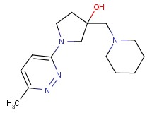 1-(6-methylpyridazin-3-yl)-3-(piperidin-1-ylmethyl)pyrrolidin-3-ol