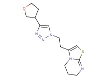 3-{2-[4-(tetrahydrofuran-3-yl)-1H-1,2,3-triazol-1-yl]ethyl}-6,7-dihydro-5H-[1,3]thiazolo[3,2-a]pyrimidine
