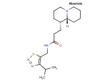 N-[(4-isopropyl-1,2,3-thiadiazol-5-yl)methyl]-3-[(1S,9aR)-octahydro-2H-quinolizin-1-yl]propanamide