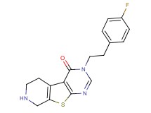 3-[2-(4-fluorophenyl)ethyl]-5,6,7,8-tetrahydropyrido[4',3':4,5]thieno[2,3-d]pyrimidin-4(3H)-one hydrochloride