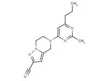 5-(2-methyl-6-propylpyrimidin-4-yl)-4,5,6,7-tetrahydropyrazolo[1,5-a]pyrazine-2-carbonitrile