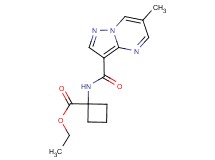 ethyl 1-{[(6-methylpyrazolo[1,5-a]pyrimidin-3-yl)carbonyl]amino}cyclobutanecarboxylate