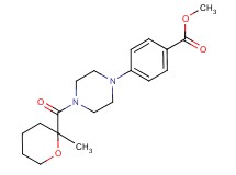 methyl 4-{4-[(2-methyltetrahydro-2H-pyran-2-yl)carbonyl]-1-piperazinyl}benzoate