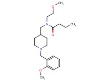 N-{[1-(2-methoxybenzyl)-4-piperidinyl]methyl}-N-(2-methoxyethyl)butanamide