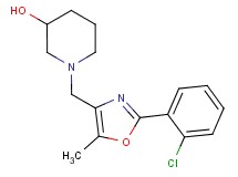 1-{[2-(2-chlorophenyl)-5-methyl-1,3-oxazol-4-yl]methyl}piperidin-3-ol