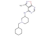N-[1-(cyclohexylmethyl)-3-piperidinyl]-3-methylisoxazolo[5,4-d]pyrimidin-4-amine