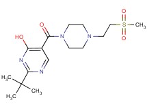 2-tert-butyl-5-({4-[2-(methylsulfonyl)ethyl]piperazin-1-yl}carbonyl)pyrimidin-4-ol