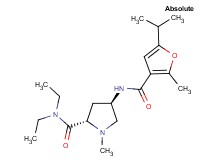 (4R)-N,N-diethyl-4-[(5-isopropyl-2-methyl-3-furoyl)amino]-1-methyl-L-prolinamide