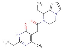 2-ethyl-5-[2-(1-ethyl-3,4-dihydropyrrolo[1,2-a]pyrazin-2(1H)-yl)-2-oxoethyl]-6-methyl-4(3H)-pyrimidinone