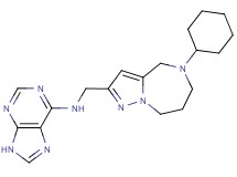 N-[(5-cyclohexyl-5,6,7,8-tetrahydro-4H-pyrazolo[1,5-a][1,4]diazepin-2-yl)methyl]-9H-purin-6-amine