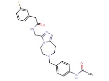 N-({7-[4-(acetylamino)benzyl]-6,7,8,9-tetrahydro-5H-[1,2,4]triazolo[4,3-d][1,4]diazepin-3-yl}methyl)-2-(3-fluorophenyl)acetamide