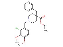 ethyl 4-benzyl-1-(2-chloro-3,4-dimethoxybenzyl)-4-piperidinecarboxylate