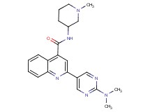2-[2-(dimethylamino)pyrimidin-5-yl]-N-(1-methylpiperidin-3-yl)quinoline-4-carboxamide
