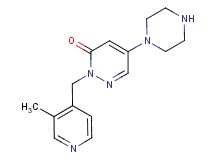 2-[(3-methyl-4-pyridinyl)methyl]-5-(1-piperazinyl)-3(2H)-pyridazinone dihydrochloride