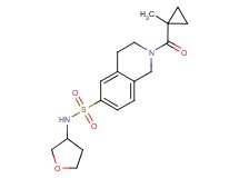 2-[(1-methylcyclopropyl)carbonyl]-N-(tetrahydrofuran-3-yl)-1,2,3,4-tetrahydroisoquinoline-6-sulfonamide