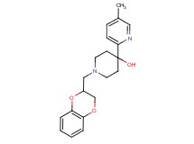 1-(2,3-dihydro-1,4-benzodioxin-2-ylmethyl)-4-(5-methylpyridin-2-yl)piperidin-4-ol