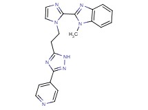 1-methyl-2-{1-[2-(3-pyridin-4-yl-1H-1,2,4-triazol-5-yl)ethyl]-1H-imidazol-2-yl}-1H-benzimidazole