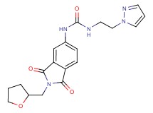 N-[1,3-dioxo-2-(tetrahydrofuran-2-ylmethyl)-2,3-dihydro-1H-isoindol-5-yl]-N'-[2-(1H-pyrazol-1-yl)ethyl]urea