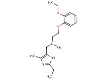2-(2-ethoxyphenoxy)-N-[(2-ethyl-4-methyl-1H-imidazol-5-yl)methyl]-N-methylethanamine