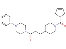 1-{3-[1-(cyclopent-3-en-1-ylcarbonyl)piperidin-4-yl]propanoyl}-4-phenylpiperazine