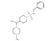 N-benzyl-4-[1-(4-methylpiperazin-1-yl)ethyl]piperidine-1-sulfonamide