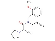N-allyl-N-(2-methoxybenzyl)-2-pyrrolidin-1-ylpropanamide