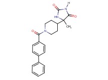 5-[1-(4-biphenylylcarbonyl)-4-piperidinyl]-5-methyl-2,4-imidazolidinedione