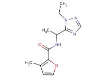 N-[1-(1-ethyl-1H-1,2,4-triazol-5-yl)ethyl]-3-methyl-2-furamide
