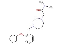 2-{4-[2-(cyclopentyloxy)benzyl]-1,4-diazepan-1-yl}-N,N-dimethylacetamide