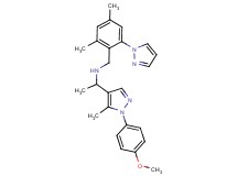 N-[2,4-dimethyl-6-(1H-pyrazol-1-yl)benzyl]-1-[1-(4-methoxyphenyl)-5-methyl-1H-pyrazol-4-yl]ethanamine