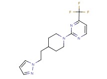 2-{4-[2-(1H-pyrazol-1-yl)ethyl]piperidin-1-yl}-4-(trifluoromethyl)pyrimidine