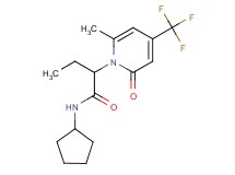N-cyclopentyl-2-[6-methyl-2-oxo-4-(trifluoromethyl)pyridin-1(2H)-yl]butanamide
