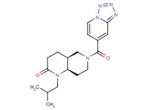 (4aS*,8aR*)-1-isobutyl-6-(tetrazolo[1,5-a]pyridin-7-ylcarbonyl)octahydro-1,6-naphthyridin-2(1H)-one