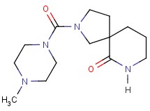 2-[(4-methyl-1-piperazinyl)carbonyl]-2,7-diazaspiro[4.5]decan-6-one