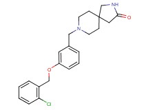 8-{3-[(2-chlorobenzyl)oxy]benzyl}-2,8-diazaspiro[4.5]decan-3-one