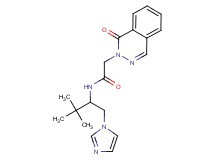 N-[1-(1H-imidazol-1-ylmethyl)-2,2-dimethylpropyl]-2-(1-oxophthalazin-2(1H)-yl)acetamide