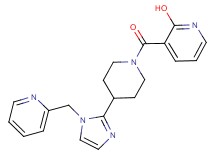 3-({4-[1-(2-pyridinylmethyl)-1H-imidazol-2-yl]-1-piperidinyl}carbonyl)-2-pyridinol