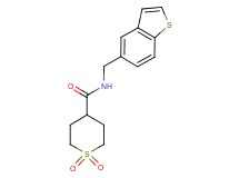 N-(1-benzothien-5-ylmethyl)tetrahydro-2H-thiopyran-4-carboxamide 1,1-dioxide