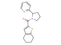 2-[1-(4,5,6,7-tetrahydro-1-benzothien-2-ylcarbonyl)-2-pyrrolidinyl]pyridine