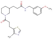 N-(3-methoxybenzyl)-3-{1-[3-(4-methyl-1,3-thiazol-5-yl)propanoyl]-3-piperidinyl}propanamide