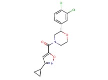 4-[(3-cyclopropylisoxazol-5-yl)carbonyl]-2-(3,4-dichlorophenyl)morpholine