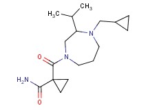 1-{[4-(cyclopropylmethyl)-3-isopropyl-1,4-diazepan-1-yl]carbonyl}cyclopropanecarboxamide